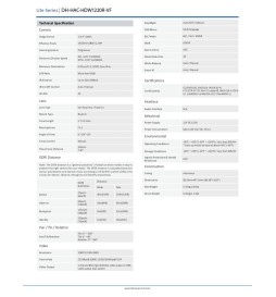 DAHUA Telecamera Dome 2MPX 1080P@25fps, 4/1 AHD/CVI/TVI/CVBS, varifocal 2.7-13.5mm,