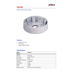 Dahua Junction Box giunzione telecamere PFA13B