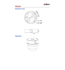 Dahua Junction Box giunzione telecamere PFA13B