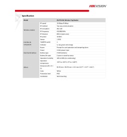 Hikvision Lettore Tessere Tag Wireless 433MHz DS-PTA-WL-433