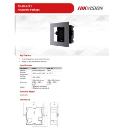 Hikvision Telaio Supporto Postazione modulare DS-KD-ACF1