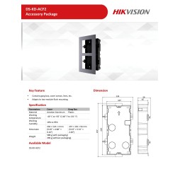 Hikvision Telaio Supporto Postazioni modulari DS-KD-ACF2