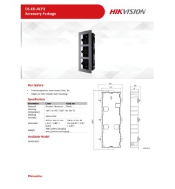 Hikvision Supporto Telaio Postazioni modulari DS-KD-ACF3