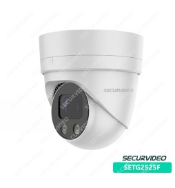 Securvideo Telecamera Turret 2Mp/5Mp Ahd 3.6mm Ibrida 4in1 Osd/Utc Ir 25m IP67