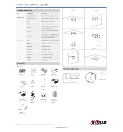 Dahua Telecamera Dome 5Mp CVI 4in1 Varifocale 2.8-12mm