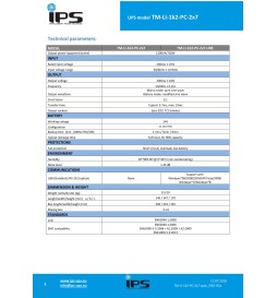 IPS UPS Gruppo di continuità Desktop 1200VA/720W TM-LI-1K2-PC-2×7