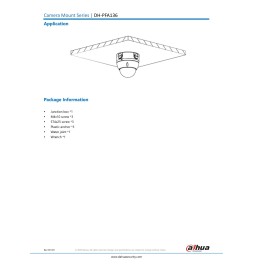 Dahua Basetta Telecamera Aluminio PFA136