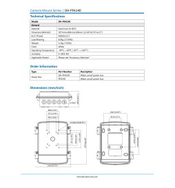 Dahua Scatola di giunzione da esterno Power Box PFA140