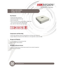 Hikvision HiWatch Dvr 8Ch 1080N 5in1 Ibrido Audio coax HWD-5108(S)