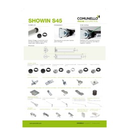 Comunello S45 40N / NERO ATTUATORE TUBOLARE Ø45 40NM 230V