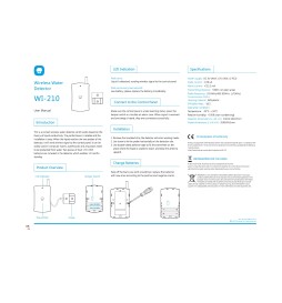 Rilevatore di inondazione Wireless CH-WI-210