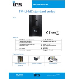 IPS Ups 800 VA / 480 W, 1 × 12 V / 8 Ah