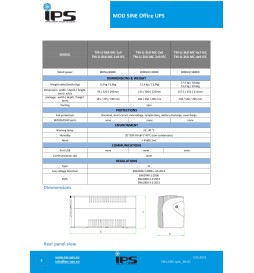 IPS Ups 800 VA / 480 W, 1 × 12 V / 8 Ah