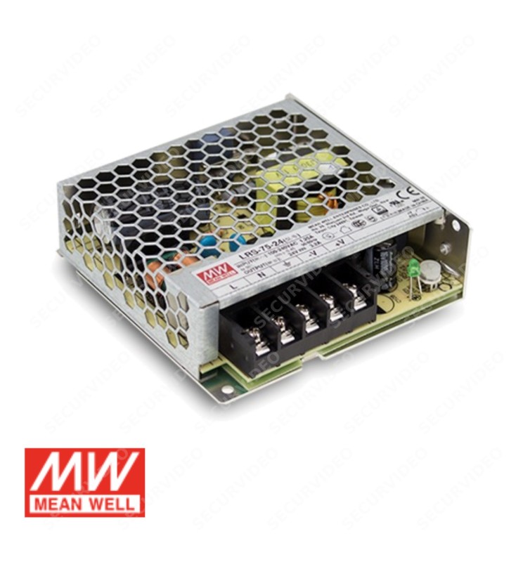 Alimentatore Switching Meanwell 12V 75W 6A IP20 LRS-75-12