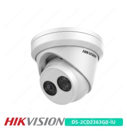 Hikvision Telecamera 6Mp Ip Poe WDR 120db Turret IP66 Mic Sd Slot DS-2CD2363G0-IU