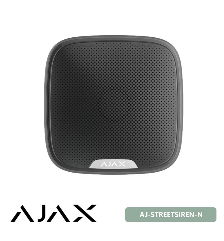 Ajax Sirena Street Siren Streetsiren da esterno senza fili Wifi 113Db Nero