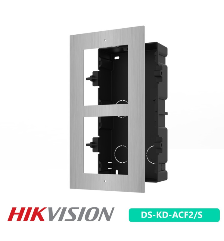 Hikvision Telaio Flush Postazione Modulare Intercom Acciaio Inox DS-KD-ACF2/S