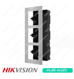 Hikvision Telaio Flush Postazione Modulare Intercom Acciaio Inox DS-KD-ACF3/S