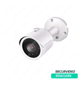 Telecamera Mini Bullet Bullet 4K 5Mp 3.6mm Ahd Ibrida 4in1 Osd/Utc Ir 20m IP67