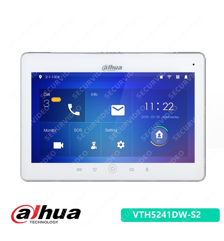 Dahua Intercom Wi-Fi Indoor 10" Monitor VTH5241DW-S2