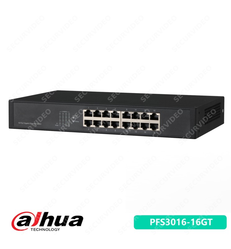 Dahua 16-Port Gigabit Switch Unmanaged PFS3016-16GT