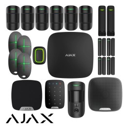 AJAX Hub 2 Plus Kit 22 Pezzi Keypad Sirena Motionprotect Curtain Motioncam