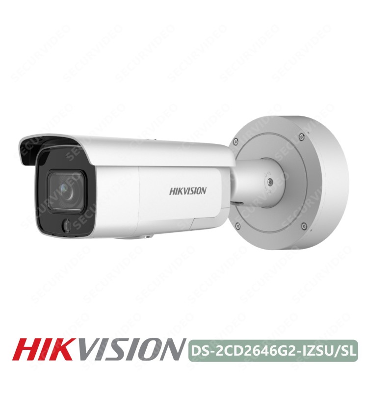 Hikvision 4Mp Ip PoE AcuSense Motorzoom Luce Strobo Sirena Bullet DS-2CD2646G2-IZSU/SL