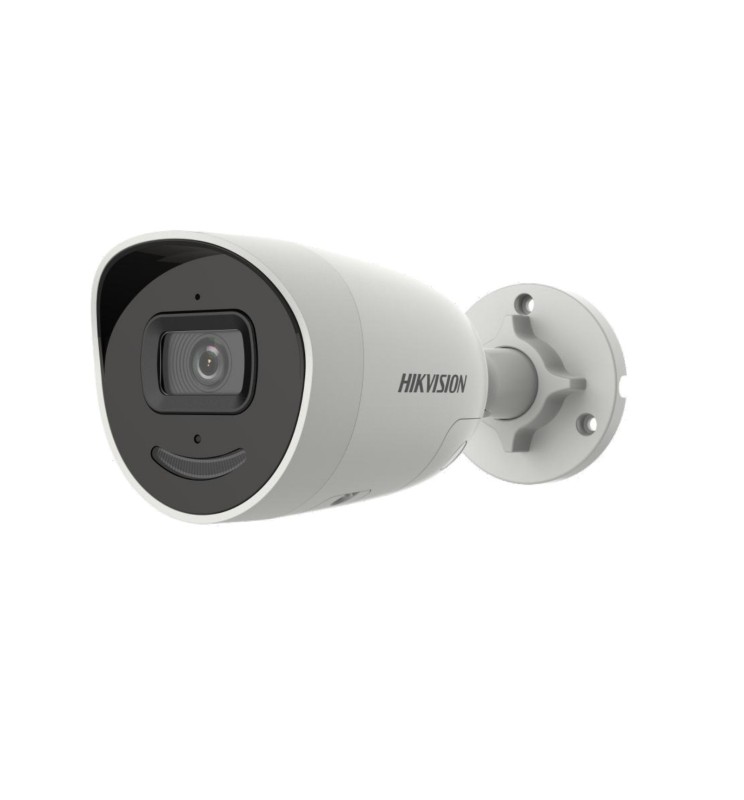 Hikvision 8 MP AcuSense Ip Poe Mini Bullet Luce Strobo, Sirena