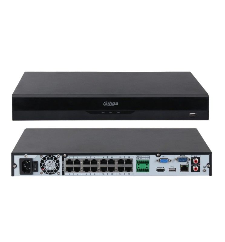 Dahua Nvr 16Ch PoE 1U 2HDDs WizSense