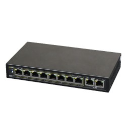 Pulsar 10 ports (8xPoE + 2xUPLINK); power supply (desktop type) 230VAC