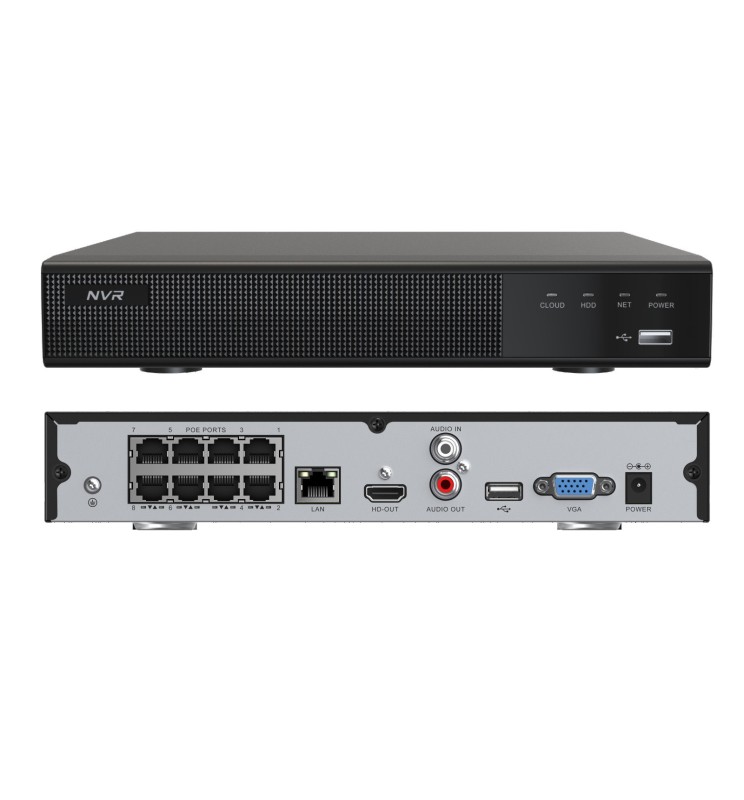 Securvideo 8ch 4K PoE, 16ch Nvr registratore