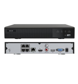 Securvideo Nvr 4Ch PoE 4K Max 9Ch 80 Mbps Hdmi NVRLG-N109EP4