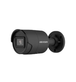 Hikvision 4Mp WDR 2.8mm Bullet Ip PoE Telecamera Mic, Nero