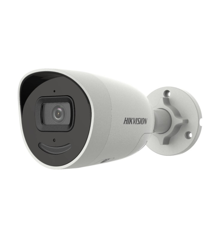 Hikvision 4Mp AcuSense Ip Poe Bullet 4mm Strobo Sirena Mic DS-2CD2046G2-IU/SL