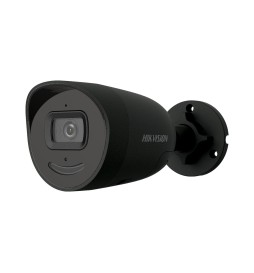 Hikvision 4Mp AcuSense Ip Poe Bullet Strobo Sirena Microfono DS-2CD2046G2-IU/SL Black