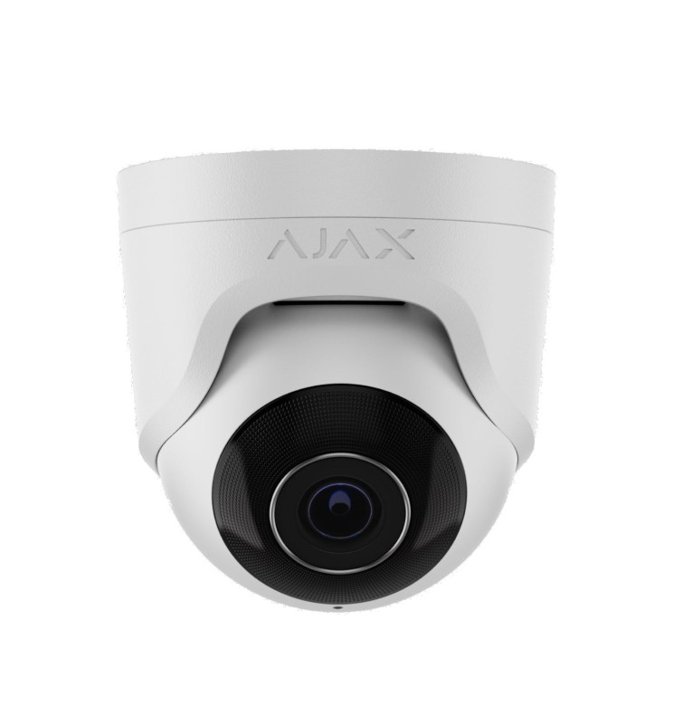 Ajax Turretcam Telecamera IP cablata 8 Mp 4.0 mm PoE Bianco