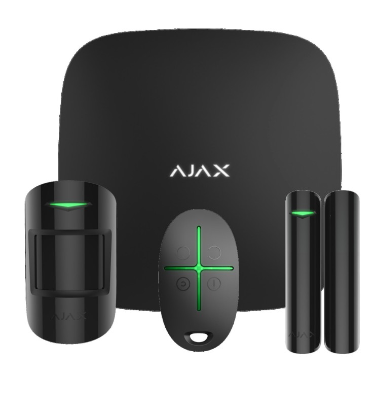 AJAX Starter kit Antifurto Wireless KIT Gsm Lan App Motionprotect Doorprotect Nero