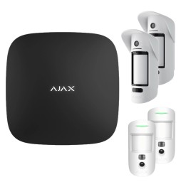 Ajax Allarme Senza fili Kit 5pezzi Hub 2 Plus MotioncamOutdoor Motioncam