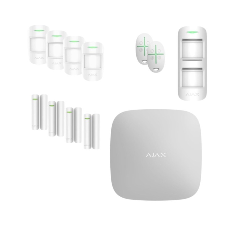 AJAX Kit Pack 12 pezzi Hub 2 Plus Motionprotect Doorprotect Spacecontrol