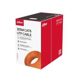 Dahua 305m UTP CAT6 CCA 23AWG guaina in PVC GRIGIO (CPR E Class)