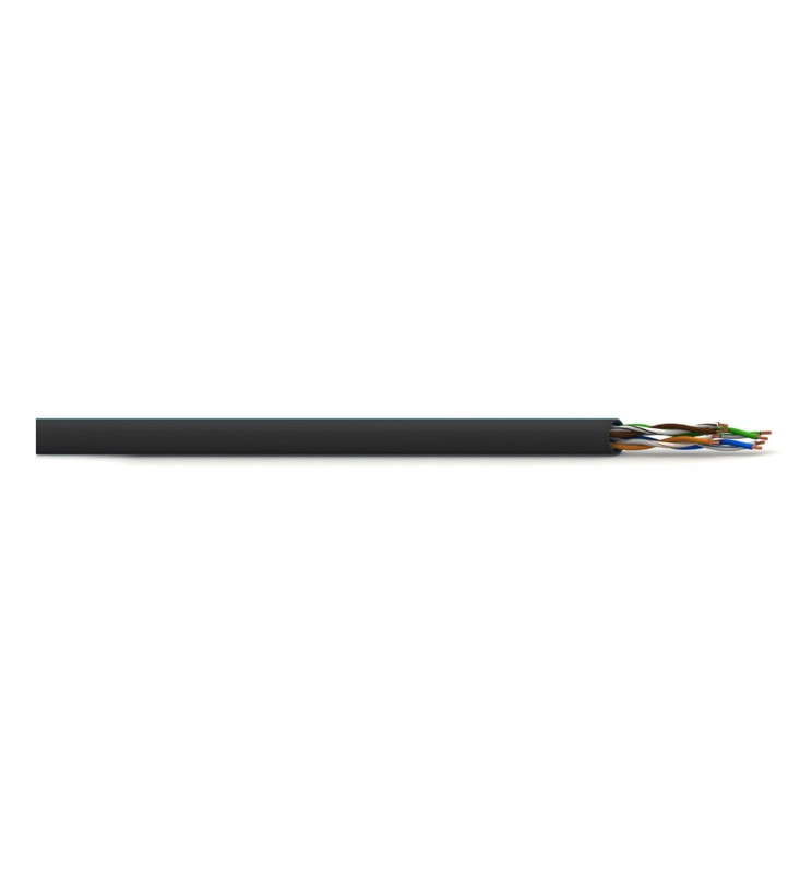 BETA CAVI Cavo U/UTP Cat 5e Doppia Guaina 6,45mm PE Nero Fca BNUU5EDG-F