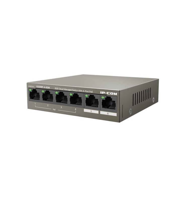 IPC-COM 6GE Cloud Managed Switch 4-Port PoE G2206P-4-63W