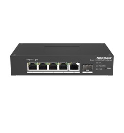 Hikvision 4 Porte Fast Ethernet Smart PoE Switch DS-3T1306P-SI/HS